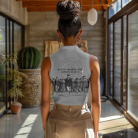 Black Women of World War II Women Sleeveless Polo Shirt 6888th Central Postal Directory Battalion