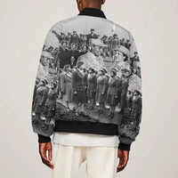 Six Triple Eight Sleeve Zip Bomber Jacket Women of the Womens Army Corps