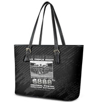 6888th Central Postal Directory Battalion Leather Tote Bag Six Triple Eight