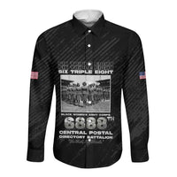 6888th Central Postal Directory Battalion Long Sleeve Button Shirt Six Triple Eight
