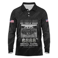 6888th Central Postal Directory Battalion Long Sleeve Polo Shirt Six Triple Eight