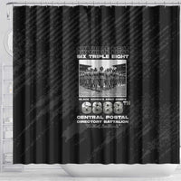 6888th Central Postal Directory Battalion Shower Curtain Six Triple Eight