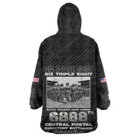 6888th Central Postal Directory Battalion Wearable Blanket Hoodie Six Triple Eight