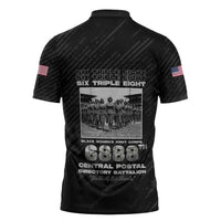 6888th Central Postal Directory Battalion Zipper Polo Shirt Six Triple Eight