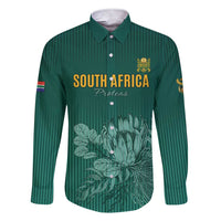 Custom South Africa Cricket Family Matching Short Sleeve Bodycon Dress and Hawaiian Shirt Road To Champions