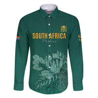 Custom South Africa Cricket Family Matching Tank Maxi Dress and Hawaiian Shirt Road To Champions