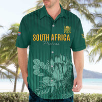 Custom South Africa Cricket Hawaiian Shirt Road To Champions