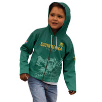 Custom South Africa Cricket Kid Hoodie Road To Champions