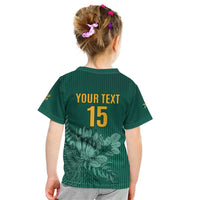 Custom South Africa Cricket Kid T Shirt Road To Champions