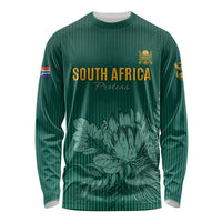 Custom South Africa Cricket Long Sleeve Shirt Road To Champions