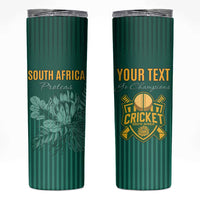 Custom South Africa Cricket Skinny Tumbler Road To Champions