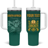 Custom South Africa Cricket Tumbler With Handle Road To Champions
