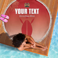 Custom Kenya Football Beach Blanket Harambee Harambee Stars