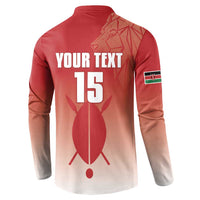 Custom Kenya Football Button Sweatshirt Harambee Harambee Stars