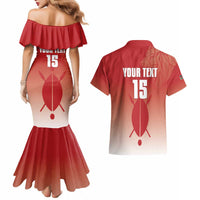 Custom Kenya Football Couples Matching Mermaid Dress and Hawaiian Shirt Harambee Harambee Stars