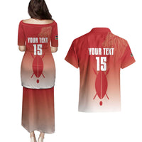Custom Kenya Football Couples Matching Puletasi and Hawaiian Shirt Harambee Harambee Stars