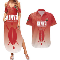 Custom Kenya Football Couples Matching Summer Maxi Dress and Hawaiian Shirt Harambee Harambee Stars