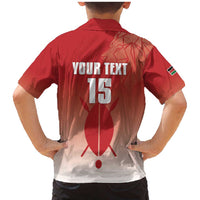 Custom Kenya Football Family Matching Mermaid Dress and Hawaiian Shirt Harambee Harambee Stars