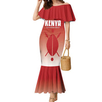 Custom Kenya Football Family Matching Mermaid Dress and Hawaiian Shirt Harambee Harambee Stars