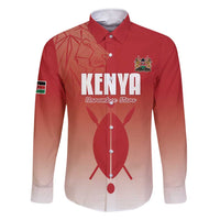 Custom Kenya Football Family Matching Short Sleeve Bodycon Dress and Hawaiian Shirt Harambee Harambee Stars