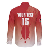 Custom Kenya Football Family Matching Short Sleeve Bodycon Dress and Hawaiian Shirt Harambee Harambee Stars