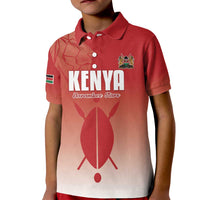 Custom Kenya Football Kid Polo Shirt Harambee Harambee Stars