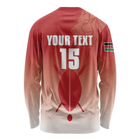 Custom Kenya Football Long Sleeve Shirt Harambee Harambee Stars