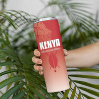 Custom Kenya Football Skinny Tumbler Harambee Harambee Stars