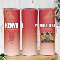 Custom Kenya Football Skinny Tumbler Harambee Harambee Stars