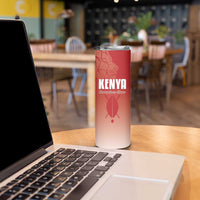 Custom Kenya Football Skinny Tumbler Harambee Harambee Stars