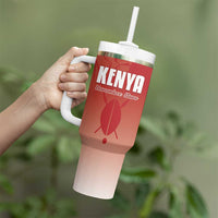 Custom Kenya Football Tumbler With Handle Harambee Harambee Stars