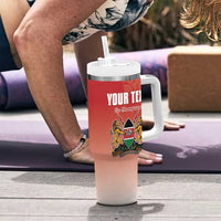 Custom Kenya Football Tumbler With Handle Harambee Harambee Stars
