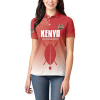 Custom Kenya Football Women Polo Shirt Harambee Harambee Stars