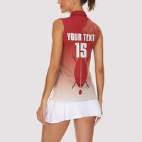 Custom Kenya Football Women Sleeveless Polo Shirt Harambee Harambee Stars