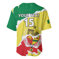 Custom Senegal Beach Soccer 2025 Baseball Jersey Allez Lions de la Teranga