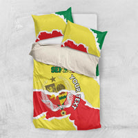 Custom Senegal Beach Soccer 2025 Bedding Set Allez Lions de la Teranga