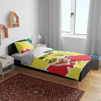 Custom Senegal Beach Soccer 2025 Bedding Set Allez Lions de la Teranga