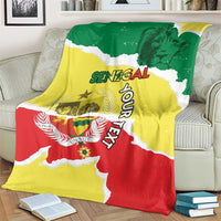 Custom Senegal Beach Soccer 2025 Blanket Allez Lions de la Teranga