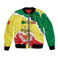 Custom Senegal Beach Soccer 2025 Bomber Jacket Allez Lions de la Teranga