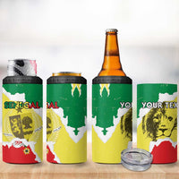Custom Senegal Beach Soccer 2025 4 in 1 Can Cooler Tumbler Allez Lions de la Teranga