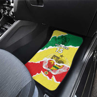 Custom Senegal Beach Soccer 2025 Car Mats Allez Lions de la Teranga