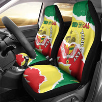 Custom Senegal Beach Soccer 2025 Car Seat Cover Allez Lions de la Teranga