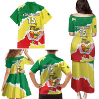 Custom Senegal Beach Soccer 2025 Family Matching Puletasi and Hawaiian Shirt Allez Lions de la Teranga