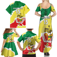 Custom Senegal Beach Soccer 2025 Family Matching Summer Maxi Dress and Hawaiian Shirt Allez Lions de la Teranga