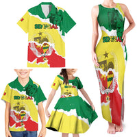 Custom Senegal Beach Soccer 2025 Family Matching Tank Maxi Dress and Hawaiian Shirt Allez Lions de la Teranga