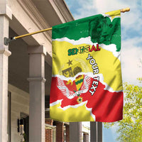 Custom Senegal Beach Soccer 2025 Garden Flag Allez Lions de la Teranga