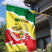 Custom Senegal Beach Soccer 2025 Garden Flag Allez Lions de la Teranga