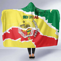 Custom Senegal Beach Soccer 2025 Hooded Blanket Allez Lions de la Teranga