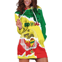 Custom Senegal Beach Soccer 2025 Hoodie Dress Allez Lions de la Teranga