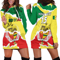 Custom Senegal Beach Soccer 2025 Hoodie Dress Allez Lions de la Teranga